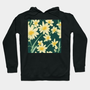 Beautiful Stylized White Flowers, for all those who love nature #195 Hoodie